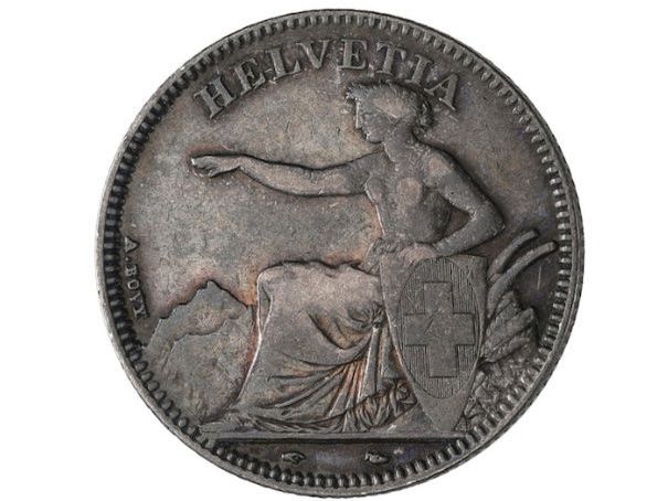 Toutes les monnaies: Schweiz 2 Franken 1850 A – D'occasion à Tägerwilen par Beata1sager
