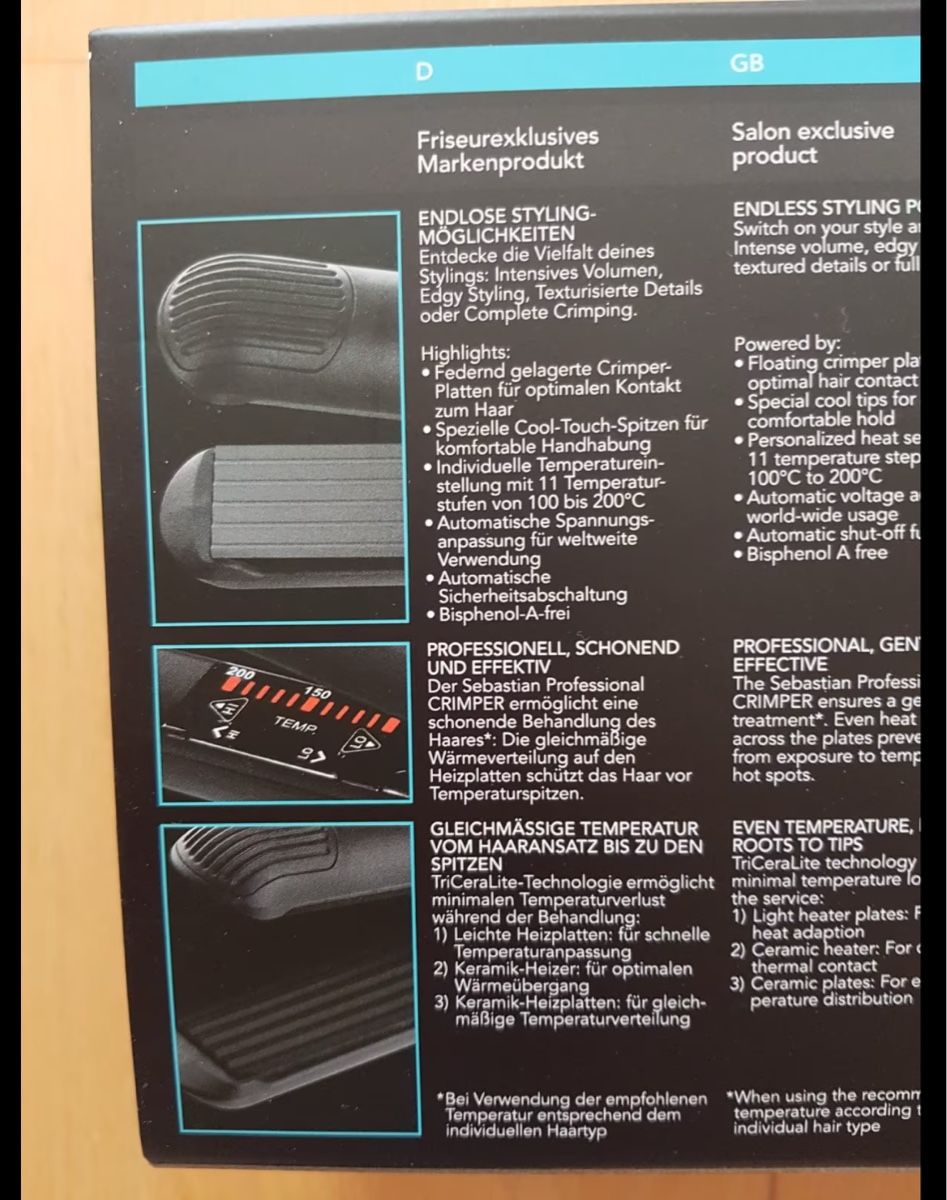 Piastre & Arricciacapelli: Sebastian professional Crimper / hot tool – Nuovo (secondo la descrizione) da Zug venduto da Nat.yushkevich 1