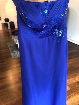 Abendkleid königsblau, Gr. 36