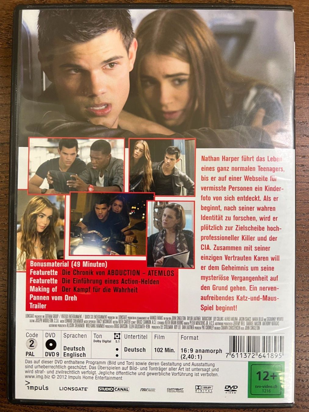 Tutti i DVDs: Atemlos - Abduction – Usato da Zürich venduto da FilmFreunde 1