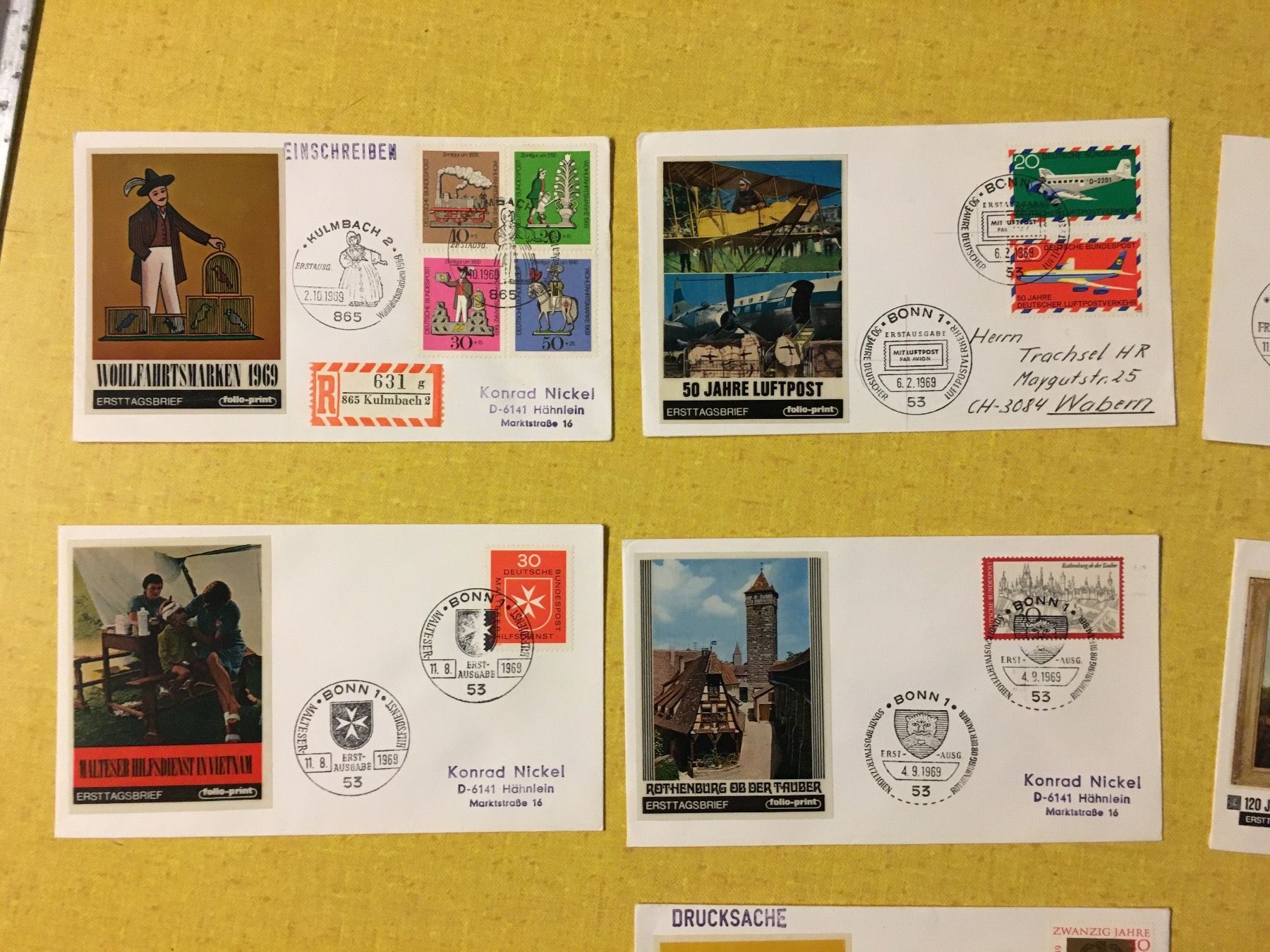 Tous les timbres: Brief Kuverts Deutschland 16 Stück. – D'occasion à Lanzenhäusern par vic63 1