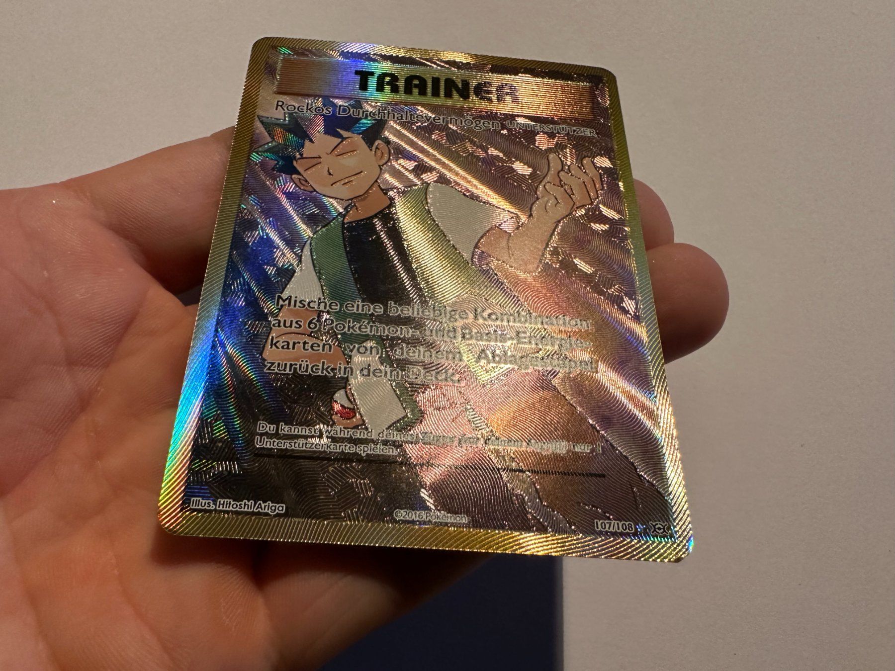 Pokémon Sammelbilder & Trading cards: Rockos Durchhaltevermögen Evolution XY Trainer Fullart DE – Gebraucht aus Hagendorn von Pokecollectorch 1