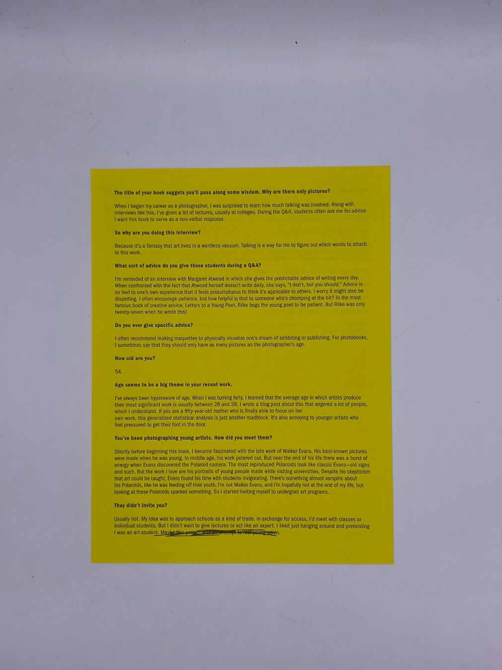 Libri: PHOTOBOOKS - ALEX SOTH - WIDMUNG – Usato da Goldach venduto da Gaip 3