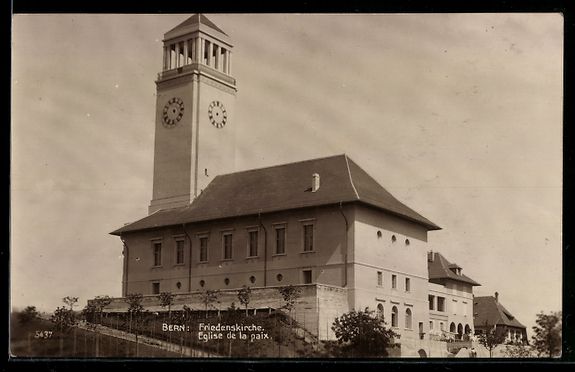 Cartoline postali: AK Bern, Blick zur Friedenskirche – Usato da Berlin venduto da bartko-reher
