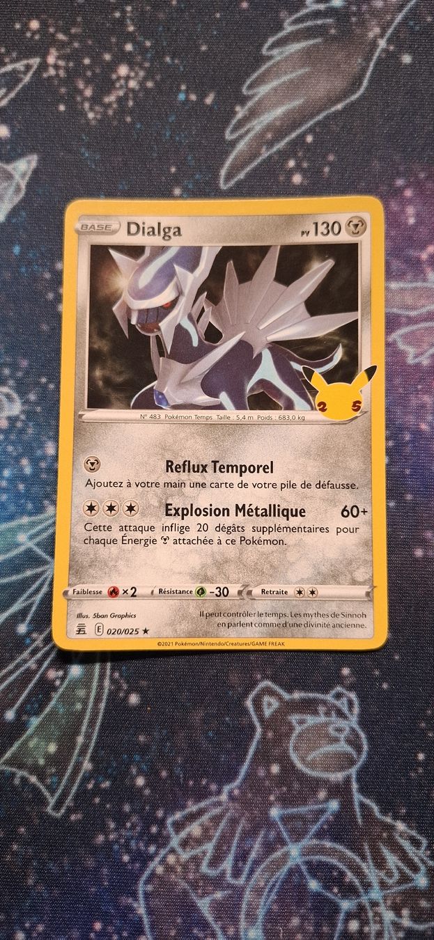 Pokémon Sammelbilder & Trading cards: Dialga Célébration 25th Stamp - 020/025 FR – Gebraucht aus Petit-Lancy von Kara_TCG 1