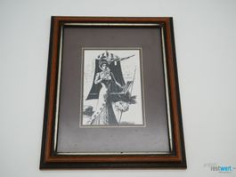 Frau und Schirm Bild Originaldruck Der Bazar 1899