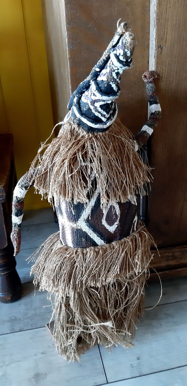 Statuette: Afrikanische Figur aus Gewebe  -  Stoff Figur – Usato da Tagelswangen venduto da BrigittaC01 4
