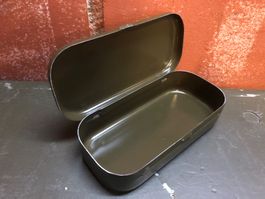Schweizer Armee Dose Etui Kiste Metalldose Büchse Behälter