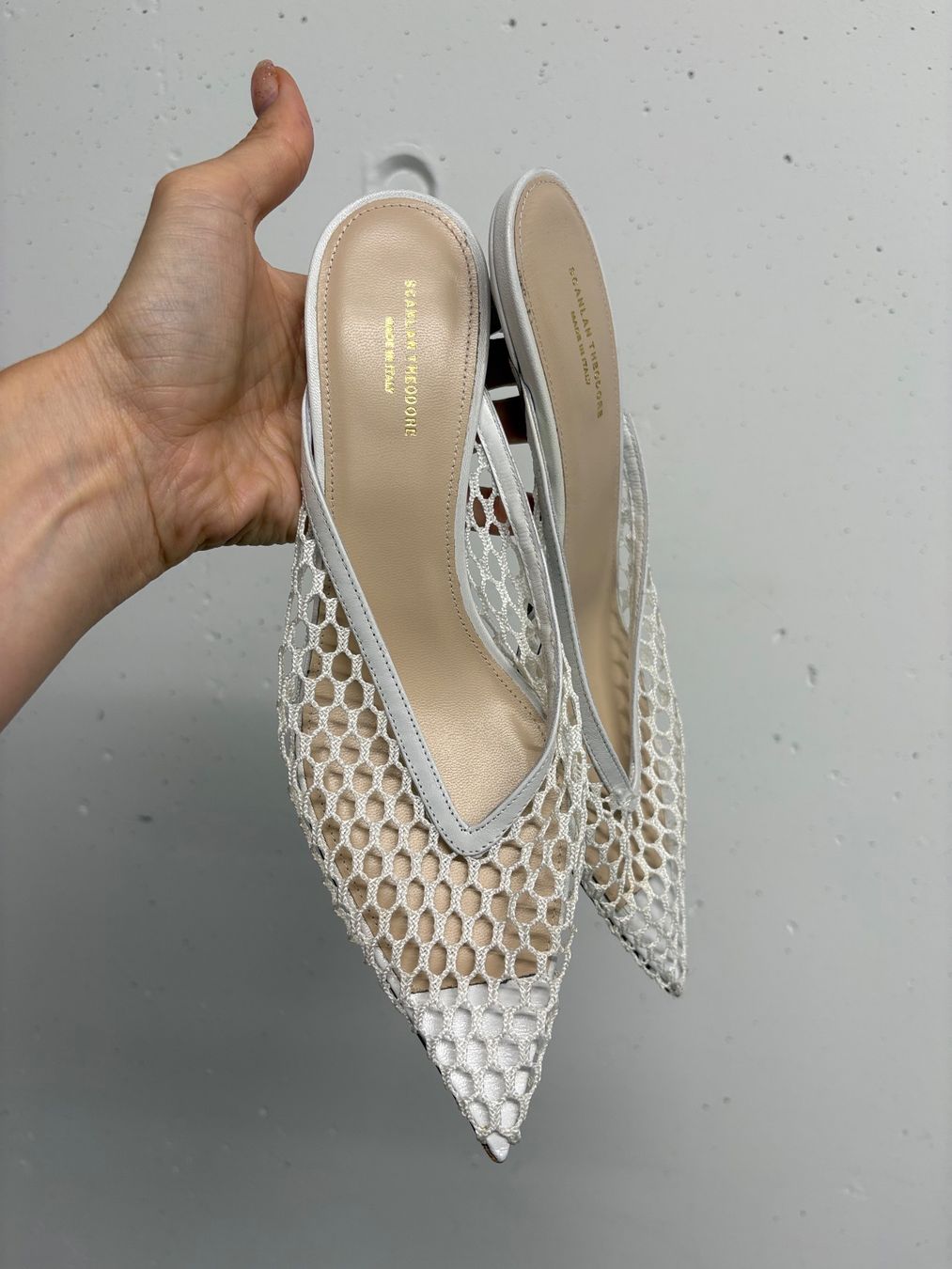 Damenschuhe: Sconlan Theodore Mules Schuhe Weiss Gr. 39 Netz Spitz – Neu (gemäss Beschreibung) aus Regensdorf von secondchancefashion 1