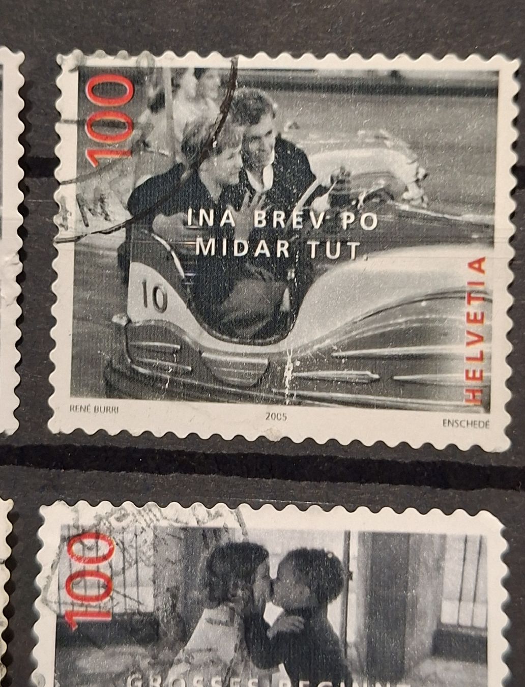 Tutti i francobolli: 2005 Dauermarken mit leichten Druckverschiebungen Kat. - 800 – Usato da Balgach venduto da SIMEON27 1