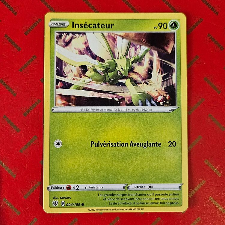 Pokémon Carte collezionabili: Carte Pokémon Insécateur 004/189 Astres Radieux – Nuovo (secondo la descrizione) da Meyrin venduto da NicoCHMarket