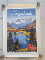 Lenzerheide Plakat Vintage Retro 1500 M.ü.M. Graubünden 