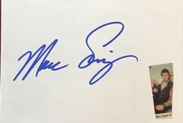 Marc Singer Autogramm signiert Karte m.Bild 10x15cm