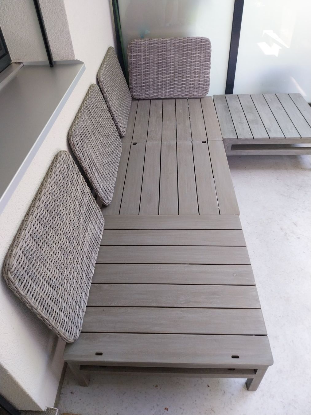 Micasa Sofas: Modulares Gartensofa aus Holz – D'occasion à Bern par tho_7b5z 2