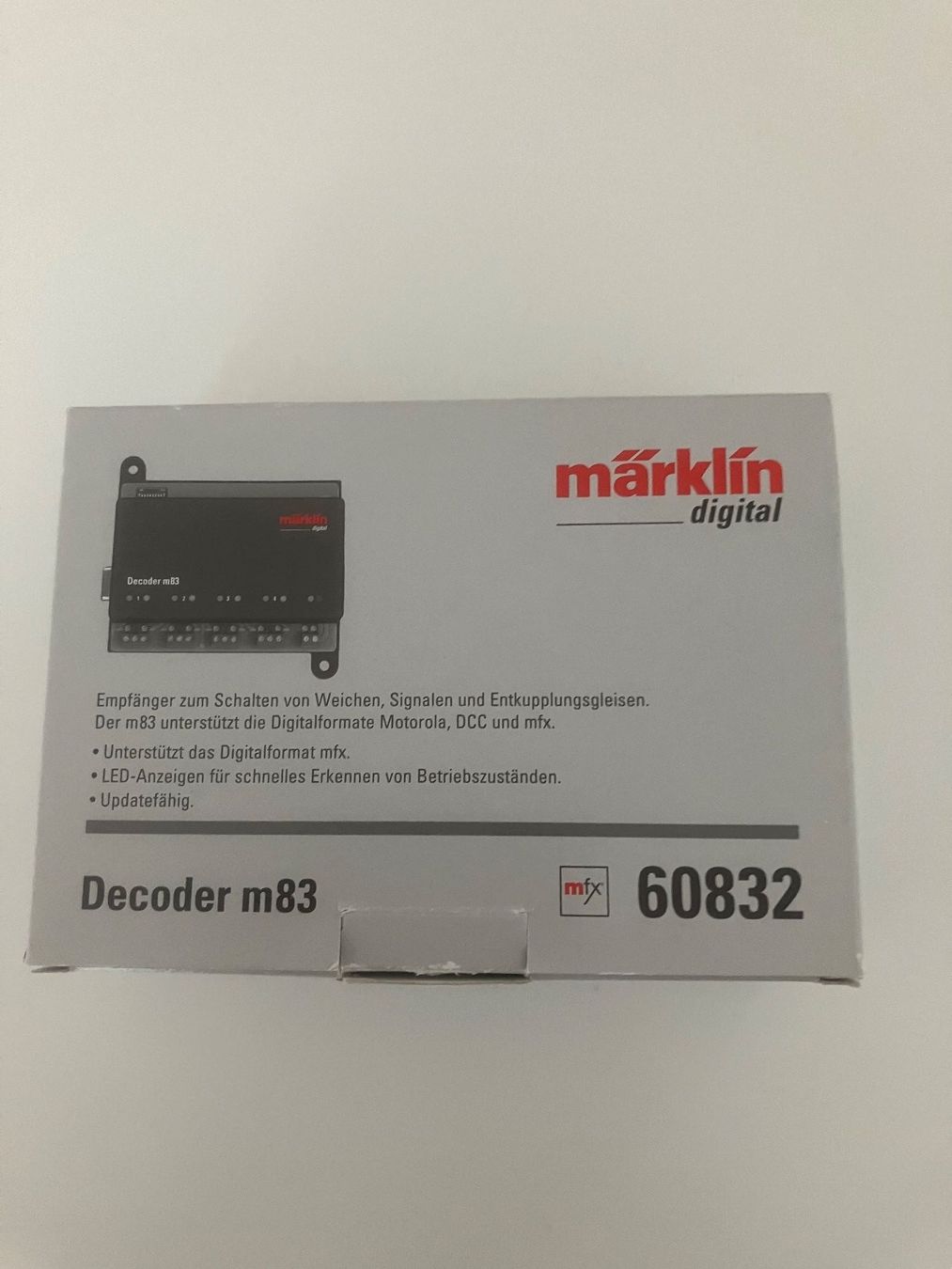 Märklin Modelleisenbahnen: Märklin Weichendecoder m83 60832 neuwertig OVP – Neu (gemäss Beschreibung) aus Eschlikon TG von