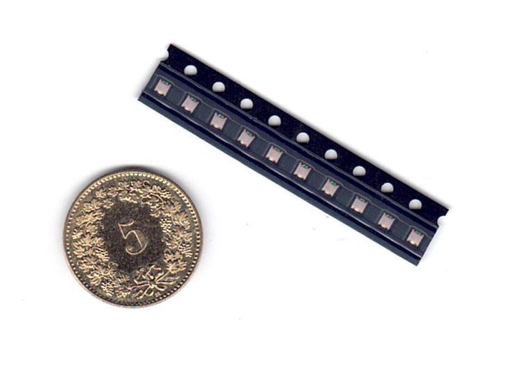 20pcs Pre-soldered Bi-Color SMD LEDs - Red & Warm White, 0605 Size, With Resistor