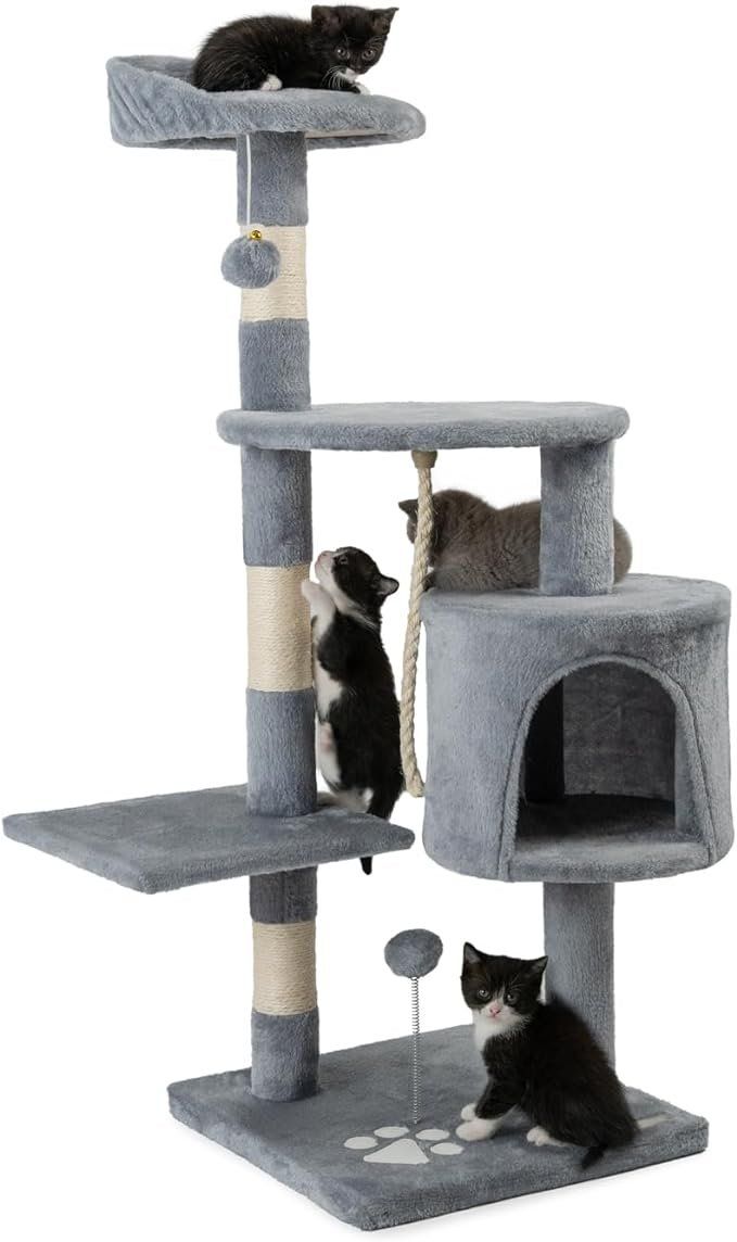 Arbres à chats: Kratzbaum Kletterbaum, Höhe 112 cm, hellgrau – Neuf avec emballage d'origine à Oberentfelden par sch_8bt6