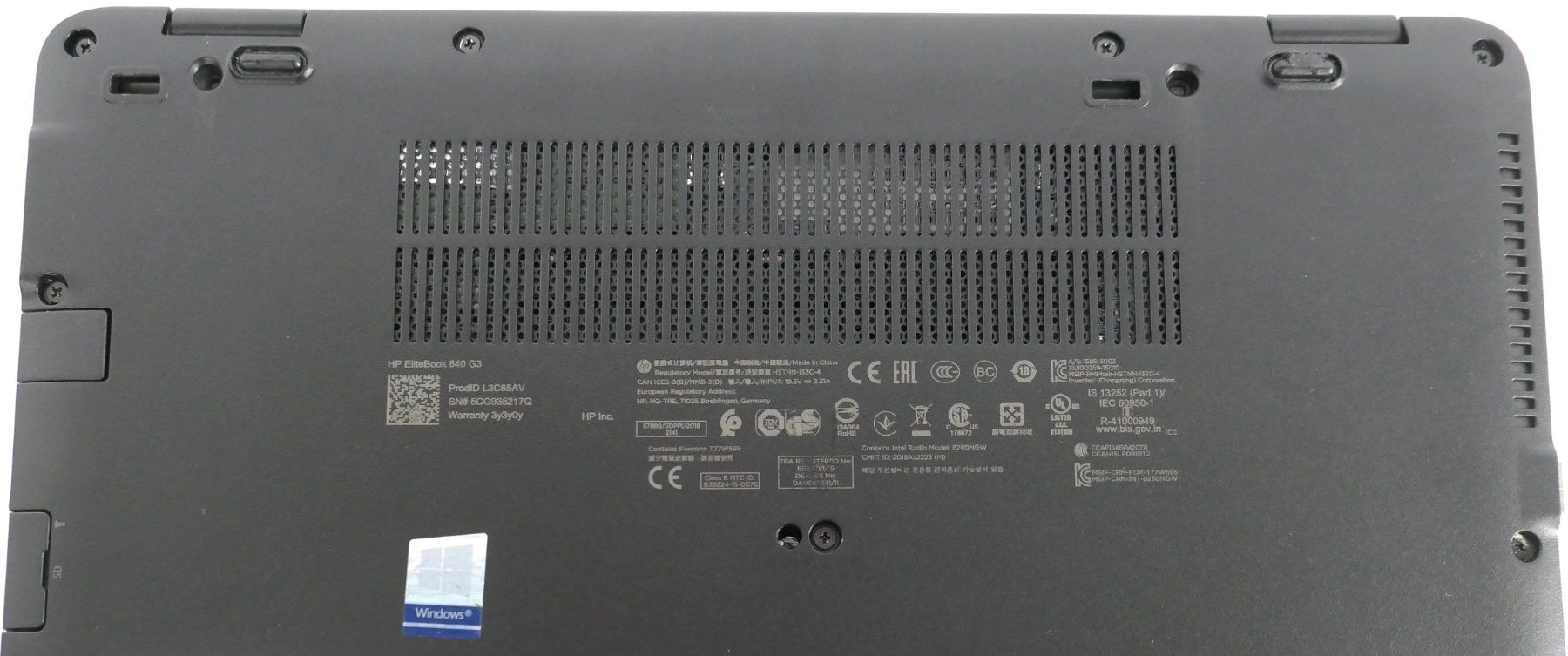 Hewlett Packard Notebook: HP ELITE BOOK 840 G3 – Usato da Münchenstein venduto da VSPBL-Verkauf 5