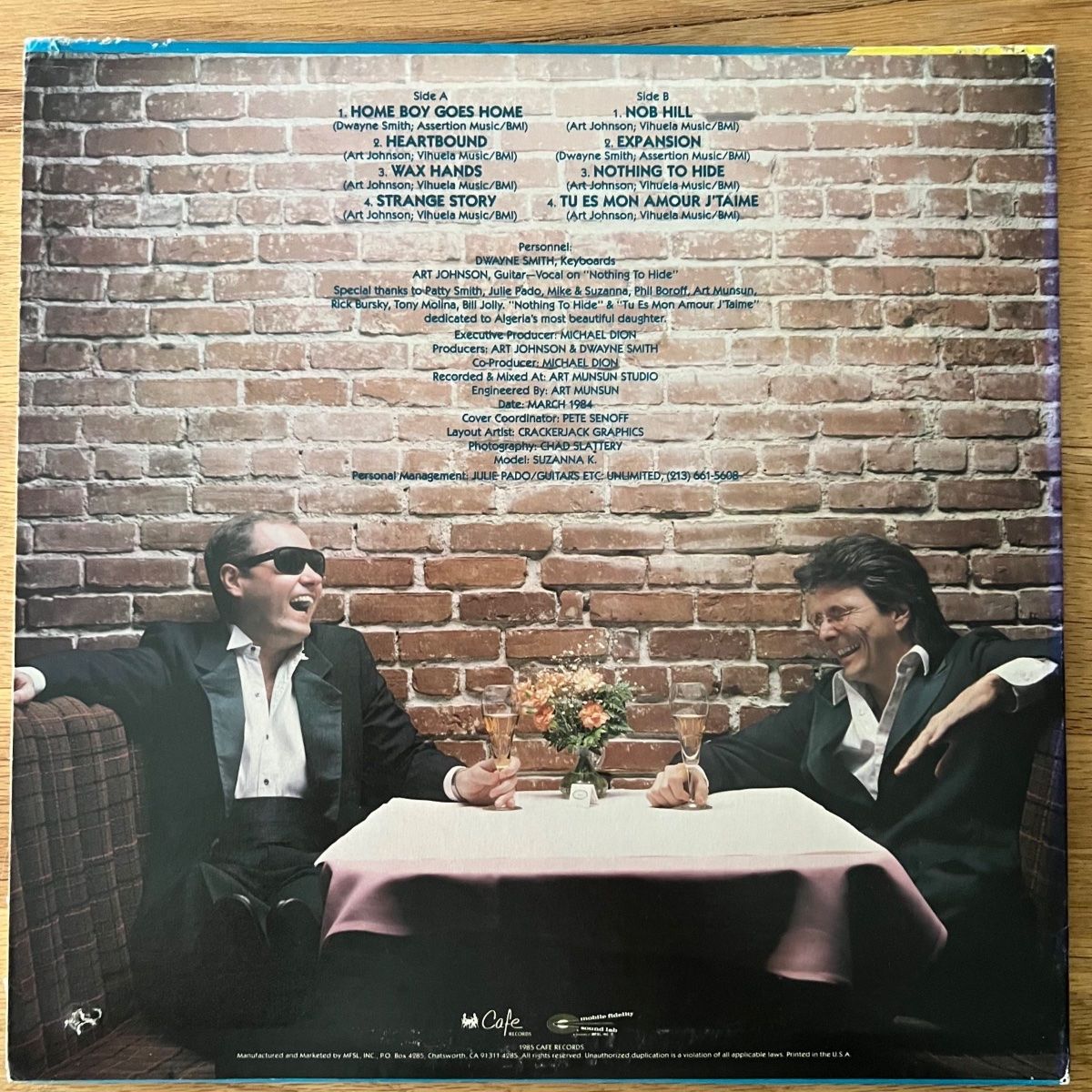 Schallplatten: Dwayne Smith & Art Johnson - Heartbound / US-Press.1985 MFSL – Gebraucht aus Gais von soundcave57 1
