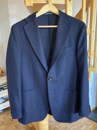 Blazer Herren, Modesto Bertotto, Blau, Gr. 48