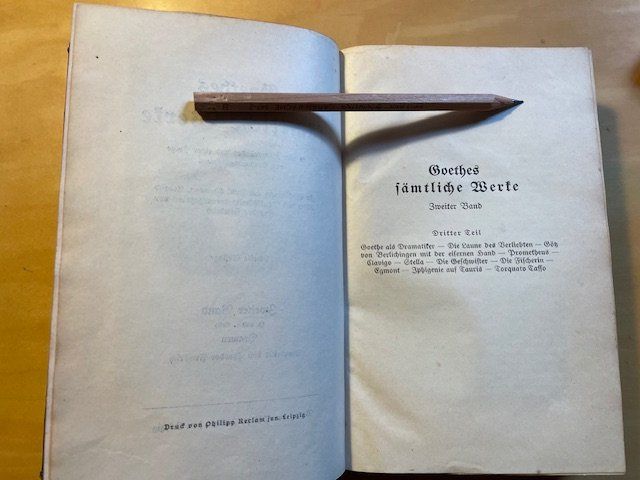 Libri: Goethes Sämtliche Werke - 4 vol de 1922 – Usato da Romanel-sur-Lausanne venduto da seb_9c2t 6
