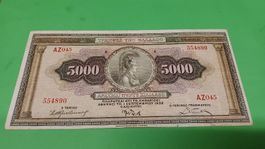 Griechische 5000 Drachmen Banknote, 1932, Selten!