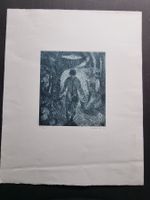 KÜNSTLER UNLESERLICH LITHOGRAPHIE SIGNIERT NUMMERIERT
