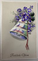 Alte Frühlings-Postkarte "Fröhliche Ostern", gel. 1927