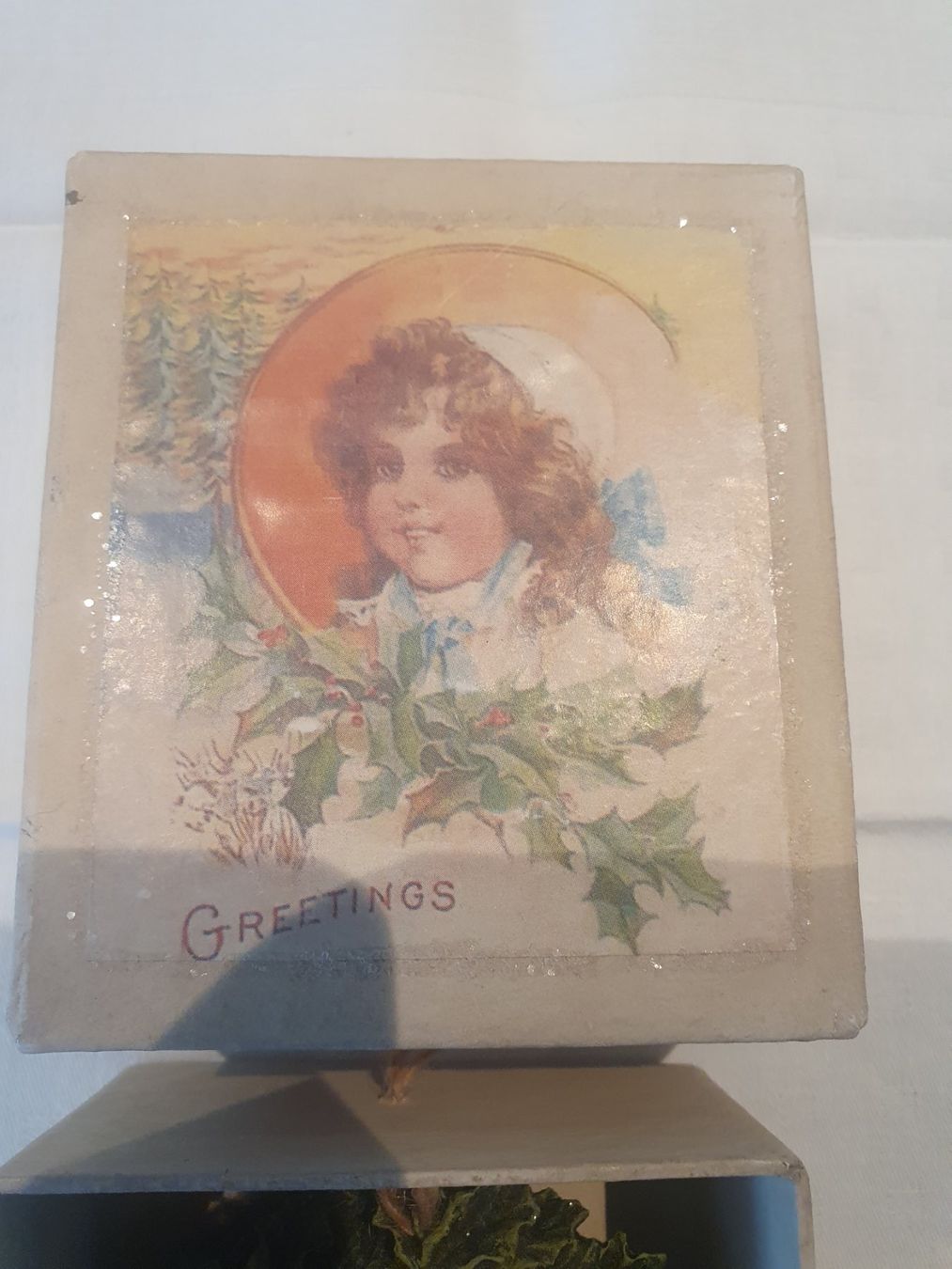 Tutte le decorazioni: Nostalgischer Christbaumschmuck, Mädchenkopf im Kranz – Nuovo e nell'imballaggio originale da Reinach venduto da 3Guggerli 2