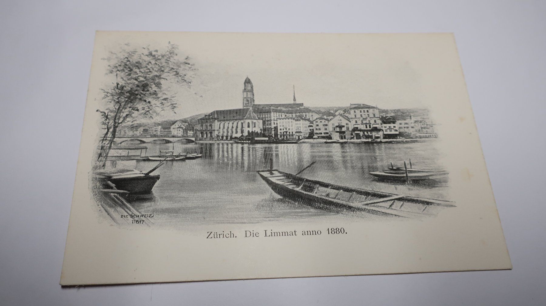 Cartoline postali: Zürich Die Limmat anno 1880 – Usato da Cormoret venduto da Pascalll2001 1