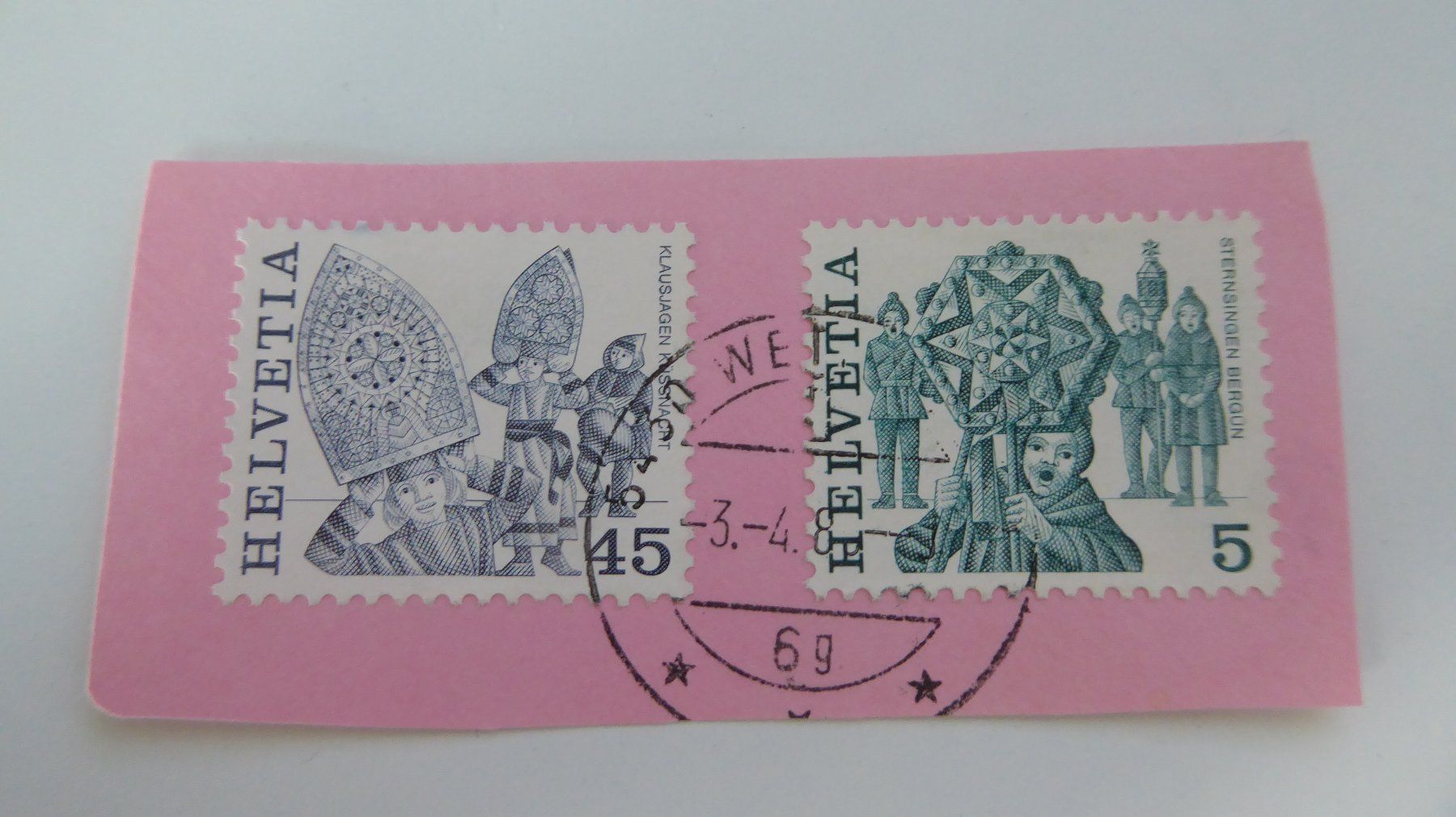 Tutti i francobolli: Briefmarken gestempelt  2 Motive Schweiz – Usato da Wohlenschwil venduto da steyr185 1