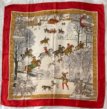 Carré Foulard Hermès 90x90 100% soie
