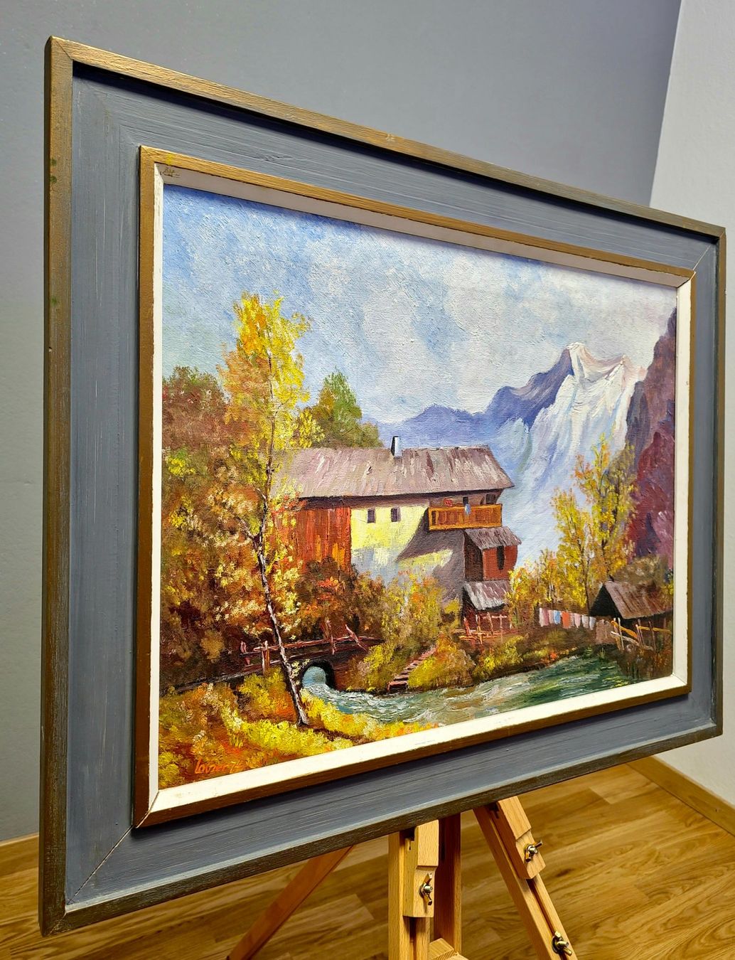 Gemälde: Herbstliche Harmonie: Ölgemälde von Laber, 1974 – Gebraucht aus Bern von Djenestra 3