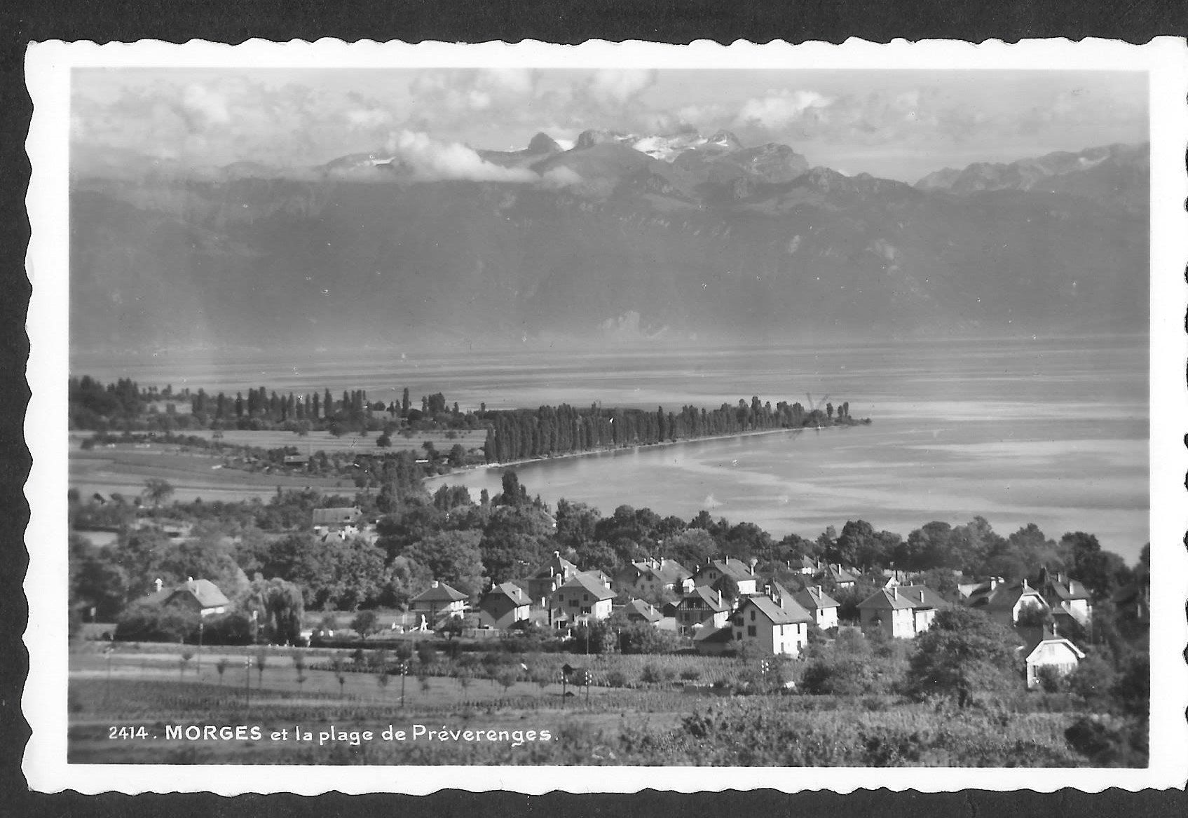 Cartoline postali: Morges et la plage de Préverenges – Usato da Olten venduto da clotaldi