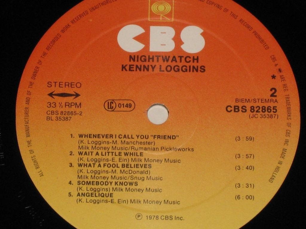 Dischi in vinile: LP - KENNY LOGGINS - NIGHTWATCH – Usato da Steckborn venduto da Quo7 2