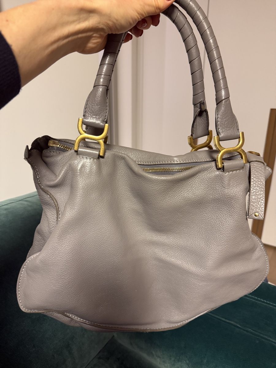 Chloé Borse da donna: Chloé Ledertasche Grau, geräumig & elegant – Usato da Wollerau venduto da Falou_Sch 3