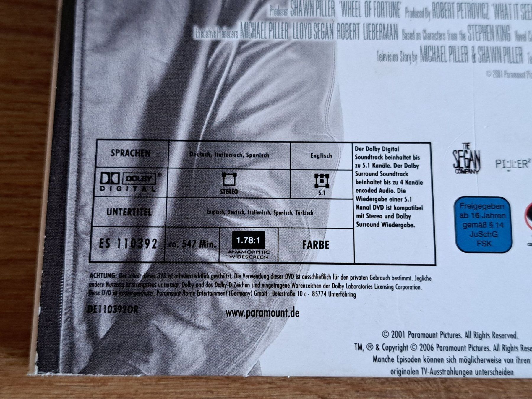 Tutti i DVDs: The Dead Zone, Staffel 1, Boxset mit 4 DVDs – Usato da Unterseen venduto da Kanica 2