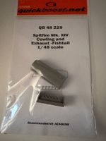 1/48 SPITFIRE MK.XIV COWLING AND EXHAUST-FISHTAIL FÜR ACADEM