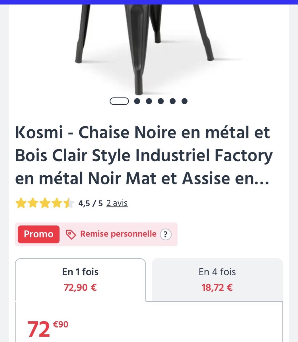 Stühle: Chaise style industriel neuve .  – Neu und originalverpackt aus Dombresson von feline_ne 5