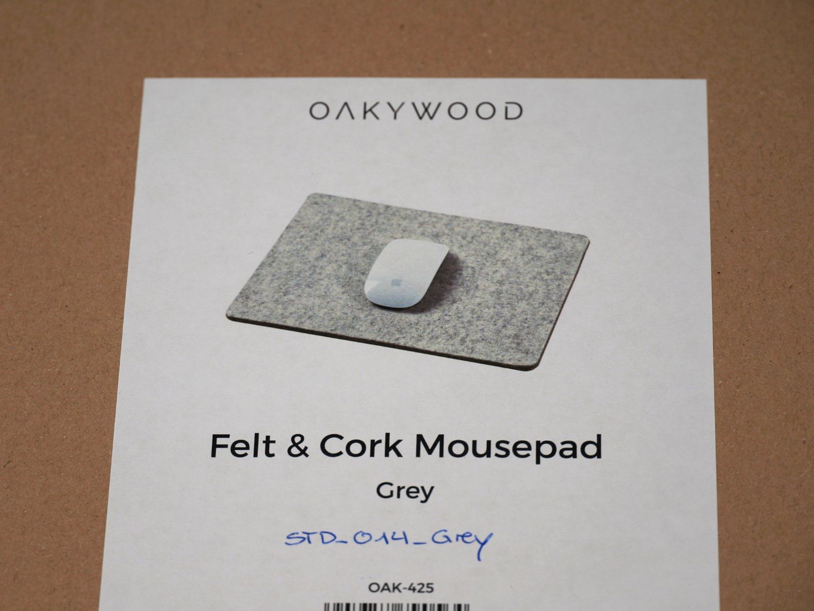 Tappetini per mouse: Oakywood Felt & Cork Mousepad (Grau) – Nuovo e nell'imballaggio originale da Rüti ZH venduto da Restwert_Rueti_ZH 3