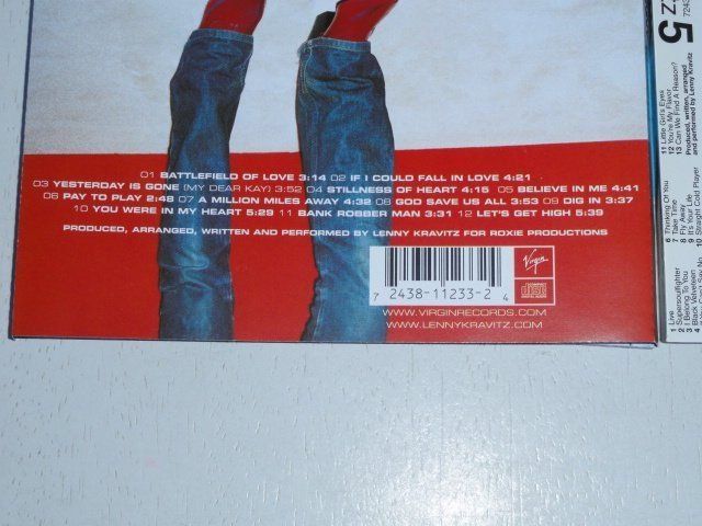 CD: 2CD's - Lenny Kravitz [Virgin] – Usato da Unterbäch venduto da xazuq 3