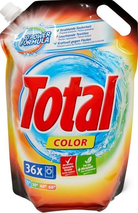 Total Color Flüssig Waschmittel 2L 36 WG | Kaufen auf Ricardo