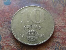 HONGRIE  10  Forint  1989