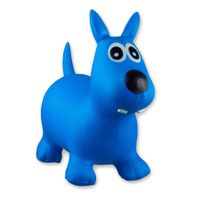 Hüpftier Happy Air Hund Blau mit Box und Pumpe