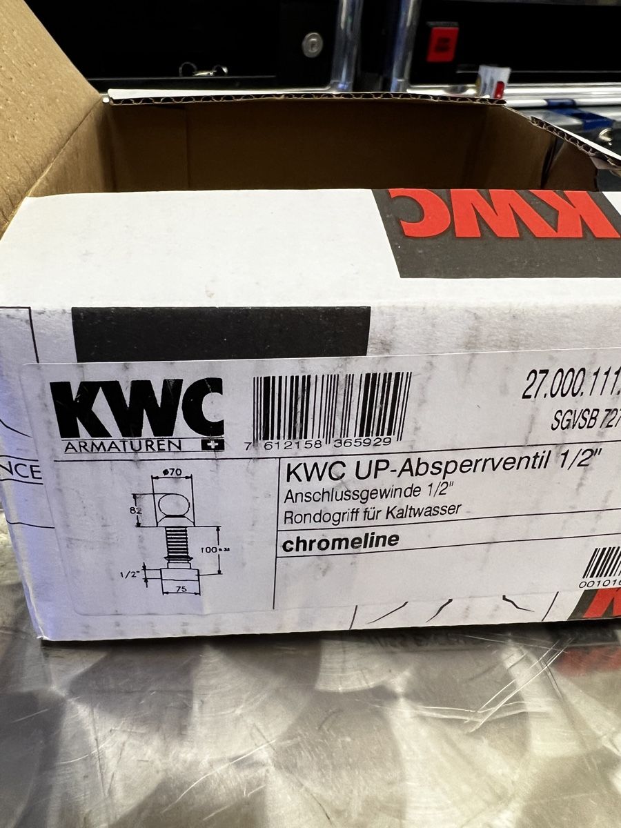 Kwc Rubinetteria: Kwc Up Apsperrventil 1/2“ Nussbaum – Usato da Urdorf venduto da AMBASSADOR 1