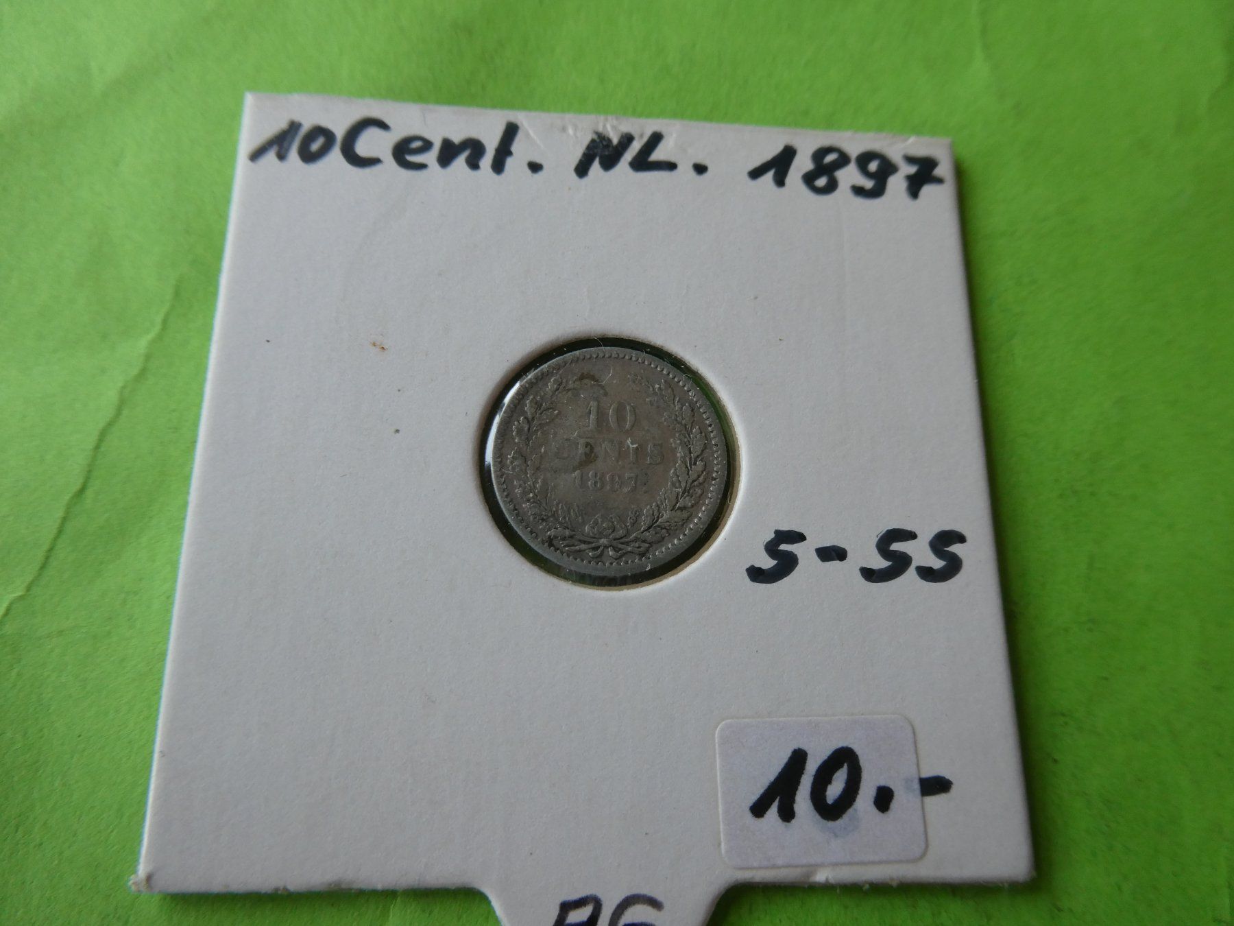 Tutti le monete: Niederlande 1897, 10 Cents    Silber – Usato da Hinterforst venduto da Rohusri
