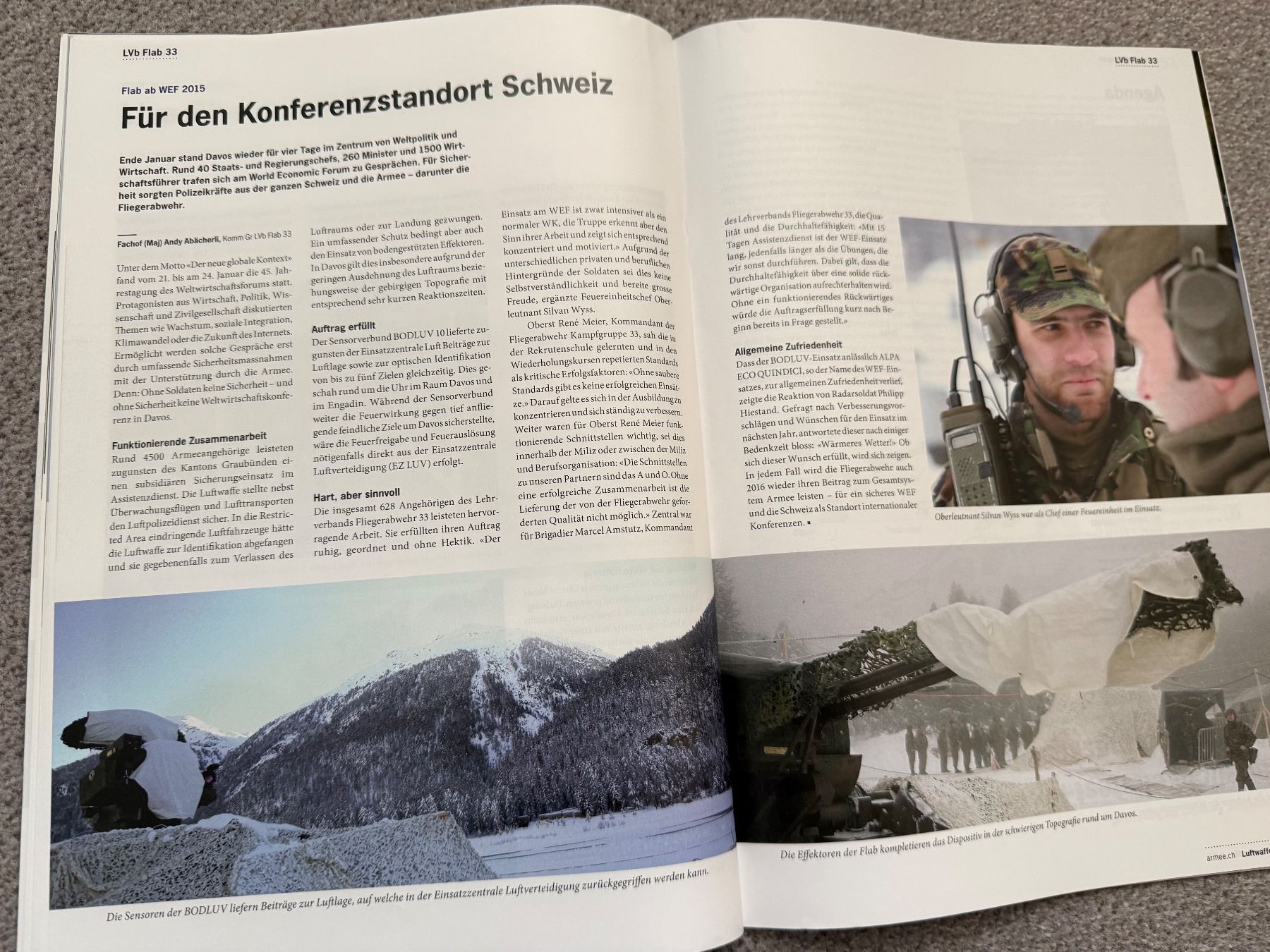 Riviste & Magazine: 4 Publikationen/Hefte Schweizer Luftwaffe von 2014/2015 – Usato da Brütten venduto da Hst1 9