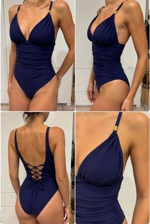 Ensemble maillot de bain bleu marine, taille M