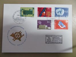 Satz-Brief FDC Sondermarken 1970