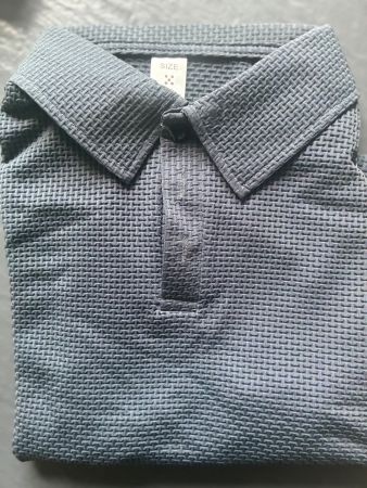 Kurzarm-Poloshirt Schwarz